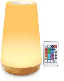 img 4 attached to Colorful Bedside Remote Control Dimmable