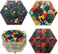 🏡 edfy absorbent coasters set of 6 - perfect for housewarming логотип