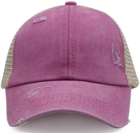 img 2 attached to 🧢 KKMKSHHG Toddler Baseball Distressed Adjustable Boys' Hats & Caps – Optimized for SEO