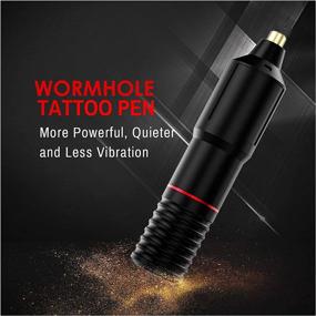 img 3 attached to Beginners Wormhole Rotary Tattoo Machine Kit: 20 Color Inks, Power Supply, & Tattoo Pen