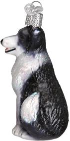 img 1 attached to 🐶 Christmas Tree Ornaments: Border Collie Glass Blown Ornaments for Old World Christmas Decor (12302)