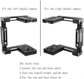 img 2 attached to 📷 CAMVATE Adjustable Camera Cage - Ideal for Right and Left Handle Cameras (Basic)