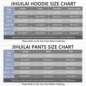 img 1 attached to JIHUILAI Sweatshirt Sweatpants Athletic Tracksuit Sports & Fitness for Team Sports