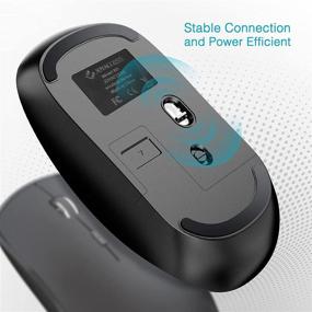 img 2 attached to 🖱️ JOYACCESS Ultra Thin Silent Wireless Mouse for Laptop - 2.4G USB Nano, 2400 DPI, Portable, Cordless - Black