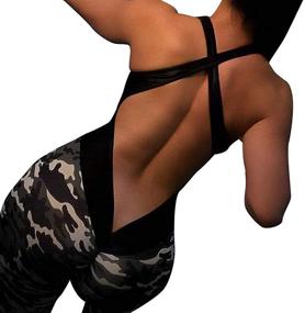 img 2 attached to 👗 Sumtory Bandage Stretch Jumpsuits: Stylish Fitness Women's Clothing in Jumpsuits, Rompers & Overalls