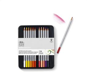 img 2 attached to 🖌️ Набор цветных карандашей Winsor & Newton Studio Collection, 24 штуки, художественного уровня