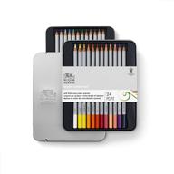 🖌️ набор цветных карандашей winsor & newton studio collection, 24 штуки, художественного уровня логотип