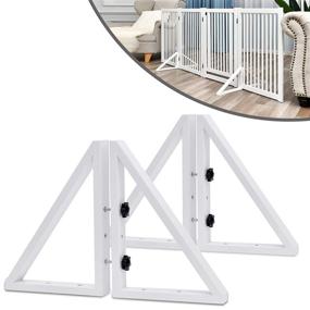 img 4 attached to WELLAND Triangle Configurable Collection Freestanding Dogs