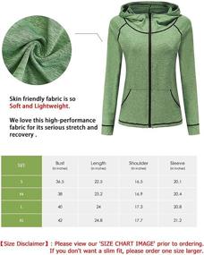 img 1 attached to 🐱 Women's Lightweight Active Full Zip Running Track Jacket - DancingCat Workout Long Sleeve Hoodies