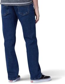 img 2 attached to Comfortable and Stylish Relaxed Fit Tapered Leg Jeans by Lee Big Boy Proof