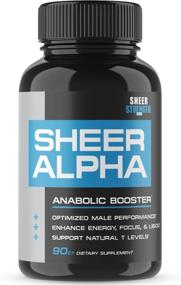 img 4 attached to 💪 Sheer ALPHA Testosterone Boosting Supplement - 800mg Horny Goat Weed & More for Muscle Growth, Stamina, Libido, Endurance - 90 Capsules, 30-Day Supply