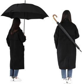img 1 attached to ZEKAR Umbrella Windproof Umbrellas 54Inch Black