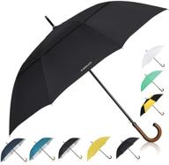 zekar umbrella windproof umbrellas 54inch black логотип