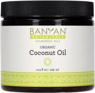 🌴 banyan botanicals coconut oil - certified organic, 14.5 oz: pure and refined massage oil for pitta dosha logo