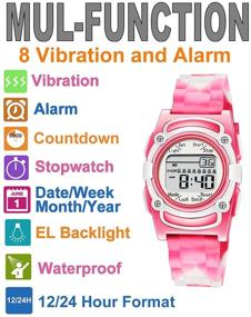 img 3 attached to Vibrating Alarm Watch for Kids - Reminder for Medication, Urinary Training, Potty and Pill Alert - Digital 8 Vibra Medical Reminder for Children