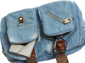 img 1 attached to Denim Handbag Womens Shoulder Hobos Women's Handbags & Wallets