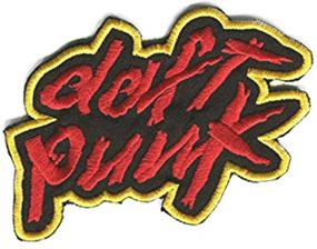 img 1 attached to Daft Punk Patch: Embroidered Iron-on/Sew-on Badge Applique for Costume, Cosplay, Tribute, and Souvenir