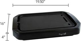 img 1 attached to 🍳 Megachef Reversible Indoor Grill and Griddle - Black, Dual Surface (MCG-107)