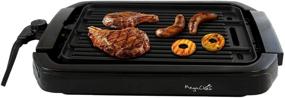 img 3 attached to 🍳 Megachef Reversible Indoor Grill and Griddle - Black, Dual Surface (MCG-107)