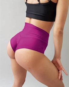 img 2 attached to 🩳 BZB Women's High Waist Gym Workout Yoga Shorts - Scrunch Booty Hot Pants for Active Butt Lifting - Sports Leggings