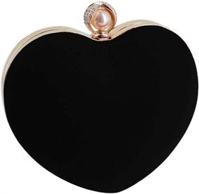 img 1 attached to ❤️ Heart-shaped Handbag - Stylish Evening Party Tote Purse for Women and Girls, Rebecca Brand