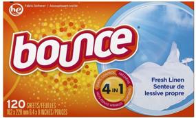 img 3 attached to 🧺 Bounce Dryer Sheets, 120 Count - Fresh Linen Scented Fabric Softener