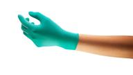 🧤 ansell touchntuff 92-600 green nitrile gloves: chemical/splash resistant, powder-free, lightweight, size 8, box of 100 logo