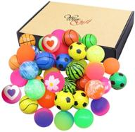 🎉 jatidne 24 pieces bouncy balls party favors for kids - colorful bouncing balls for school prizes, festival gifts, and party bag fillers (1.1 inches diameter) logo