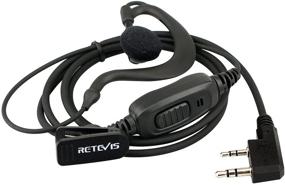 img 1 attached to 🎧 Pack of 10 Retevis Single Wire Earhook Headset with Mic for Baofeng BF-888S UV-5R Retevis H-777 RT22 Arcshell AR-5 Walkie Talkies