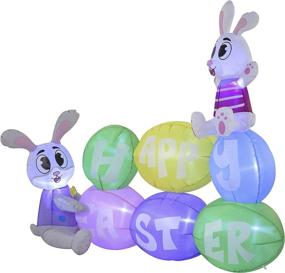 img 3 attached to 🐰 Enhance Your Easter Décor with Joiedomi's 6ft Long Happy Easter Sign Inflatable – Perfect for Party, Indoor & Outdoor Easter Decorations