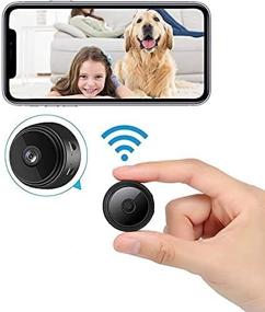 img 1 attached to 2021 New Version Mini WiFi Hidden Cameras with Audio and Video Live Feed - Cell Phone App Wireless Recording, 1080P HD Nanny Cams - Tiny Spy Cameras for Indoor/Outdoor Use (Black Mini)