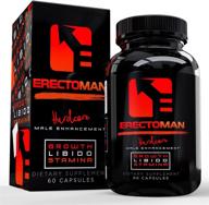 💪 boost energy & mood naturally with erectoman testosterone booster pills - 60 herbal capsules logo