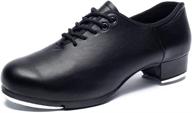 optimized search: joocare men's oxford lace-up jazz tap dance shoes logo