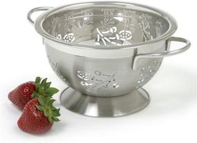 img 2 attached to 🍓 Norpro Stainless Steel Berry Colander - 1.5 Quart, Efficient Drainage for Fresh Berries!