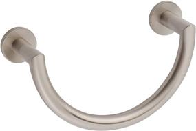 img 2 attached to 🧻 Ginger 4605/SN Kubic Towel Ring in Satin Nickel Finish