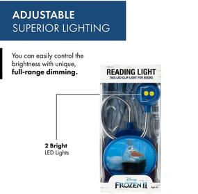 img 1 attached to 📚 WITHit Disney Frozen 2 Clip On Book Light – Olaf 3D – Dimmable LED Reading Light for Kids