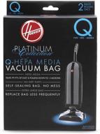 hoover platinum type-q hepa filter vacuum cleaner bag, part 902419001, 2-pack for uh30010com upright, ah10000, pack of 2 logo