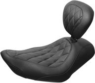 mustang motorcycle seats stitching backrest logo