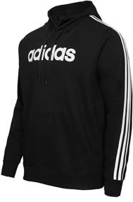 img 2 attached to Adidas Essentials 3 Stripes Pullover Hoodie Men's Clothing in Active