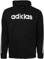 adidas essentials 3 stripes pullover hoodie men's clothing in active logo