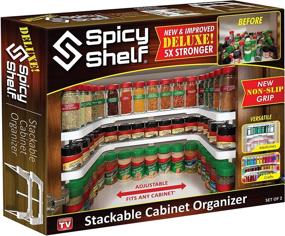 img 4 attached to 🌶️ Spicy Shelf Deluxe: The Ultimate Expandable Spice Rack & Pantry Organizer Set - As Seen on TV!