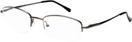 progressive multi focus reading glasses sightline 6002 lightweight semi-rimless gun - magnification 2.50 logo