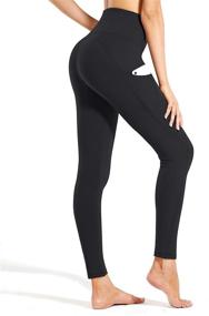 img 2 attached to PHISOCKAT Pockets Control Leggings Workout Sports & Fitness and Other Sports