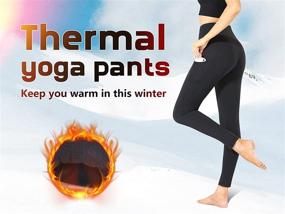 img 3 attached to PHISOCKAT Pockets Control Leggings Workout Sports & Fitness and Other Sports