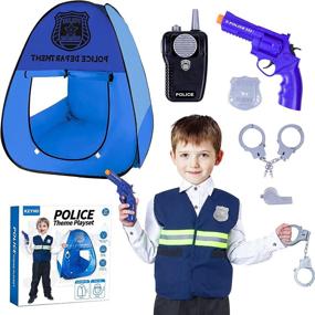 img 4 attached to Police Costume Pretend DOLNOW Accessories