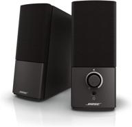 black bose companion 2 series iii multimedia 💻 speakers with 3.5mm aux & pc input for pc logo