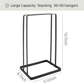 img 3 attached to 🗄️ Wire Hanger Storage Rack and Organizer for Closet, Laundry, and Dry Cleaning Room - Portable Hanger Caddy