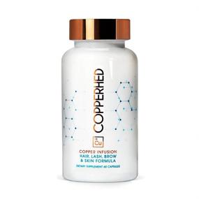 img 4 attached to 🔝 Copper Infusion Hair, Lash, Brow & Skin Supplements (60 Count) - Enhance Hair Growth, Delay Gray Hair, Protect Color Pigmentation, Boost Collagen Production