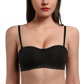 img 4 attached to 👙 OGET Strapless Bras: Comfortable, Wirefree Bandeau for Women's Clothing