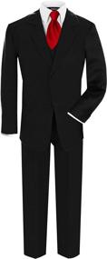 img 2 attached to 👔 Boys Formal Dresswear Black Suits & Sport Coats - GN214 Boys Clothing